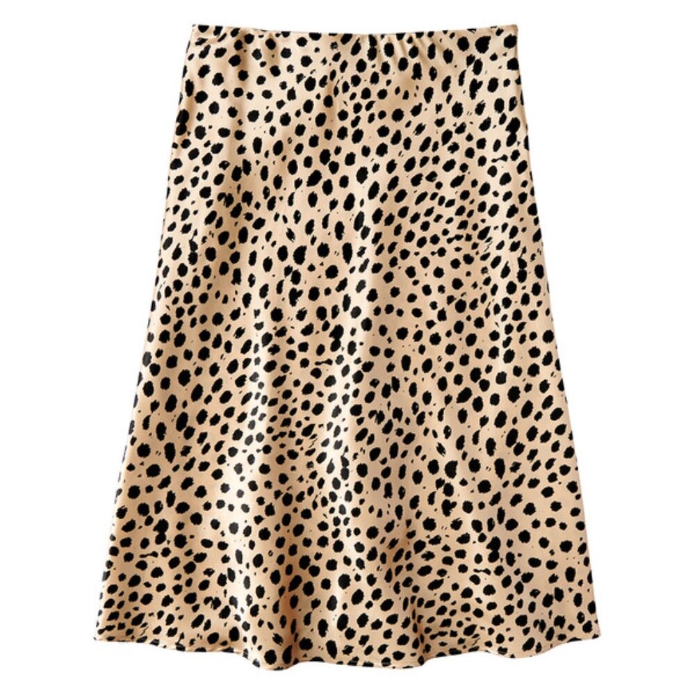 Serra Ladies' A-Line Satin Skirt, Medium